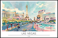 Vibrant Las Vegas Poster