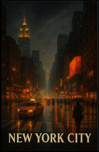 New York City Nightscape Poster