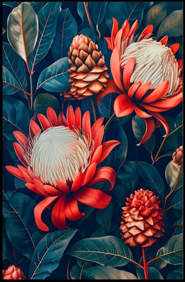 Vibrant Floral Symphony Wall Art Print