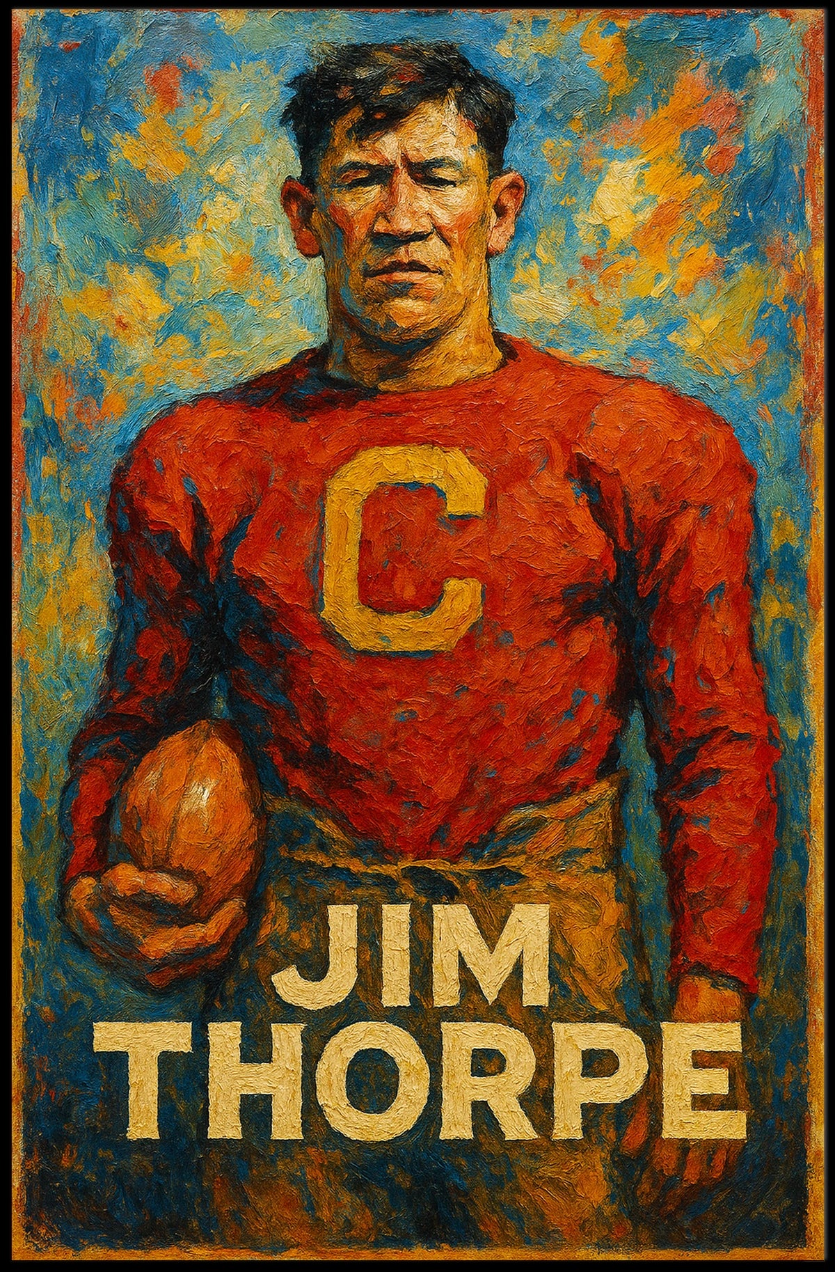 Jim Thorpe Portrait Poster