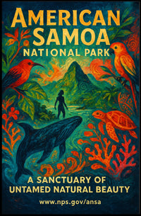 American Samoa Sext National Park Poster