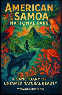 American Samoa Sext National Park Poster