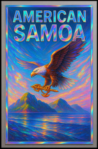 American Samoa Vibrant Tribute Poster