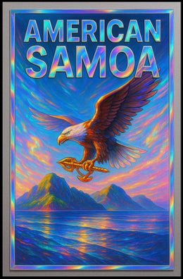American Samoa Vibrant Tribute Poster