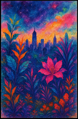 Cityscape In Bloom Poster