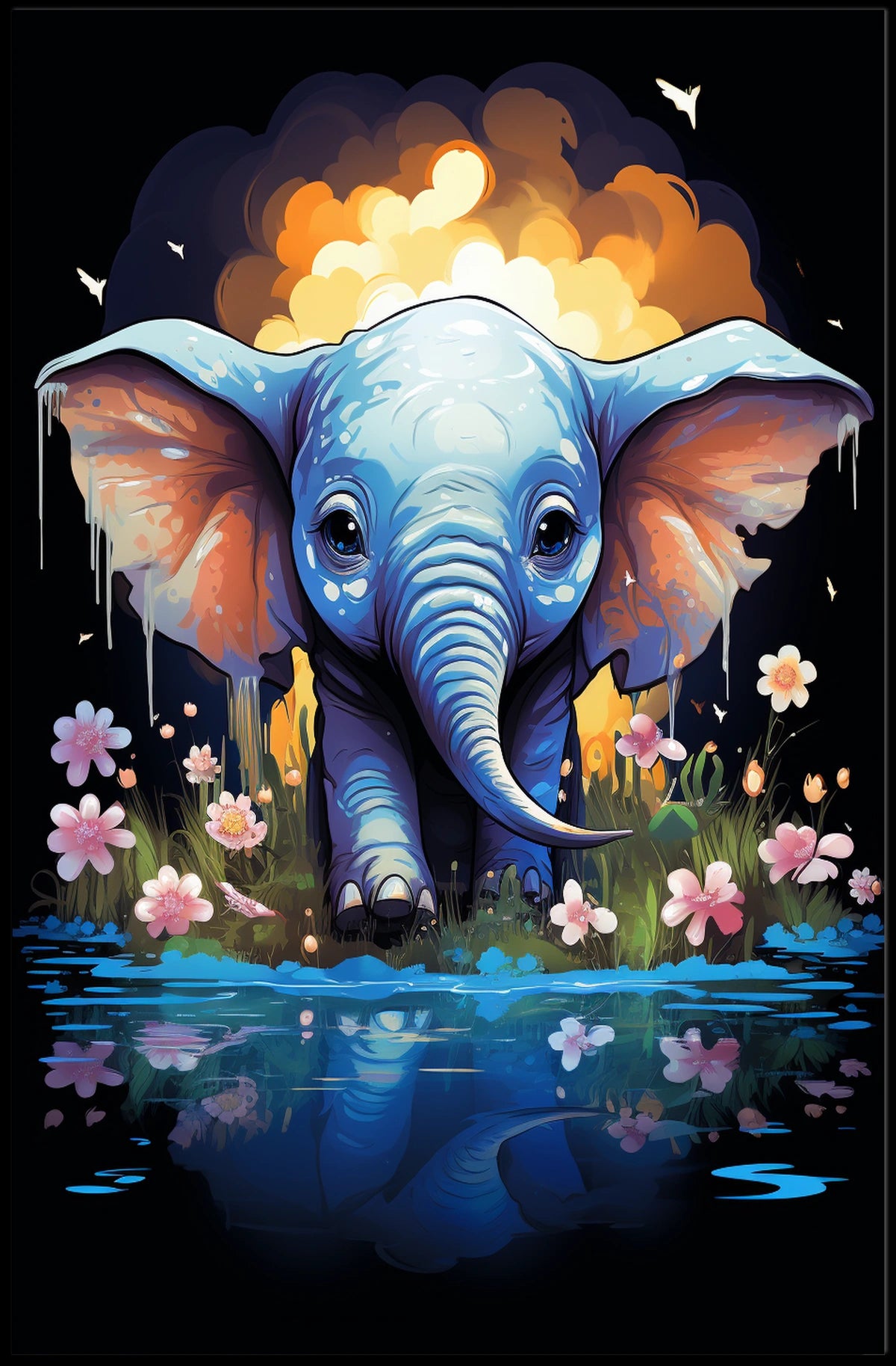 Elephant Dreams A Whimsical Fantasy Landscape