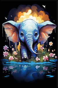 Elephant Dreams A Whimsical Fantasy Landscape