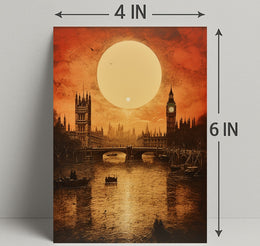 Sunset Over London Poster
