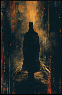 Shadowy Figure in the Alley Poster PosterGoat