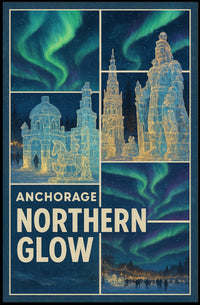 Anchorage Northern Glow Poster