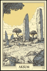 Aksum Ancient Monoliths Poster