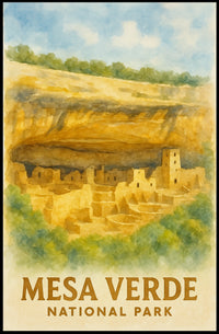 Mesa Verde National Park Scenic Poster