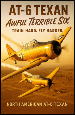 North American AT-6 Texan Poster