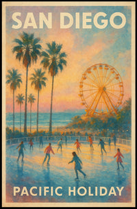 San Diego Pacific Holiday Poster