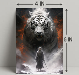 Warrior And The White Tiger Poster