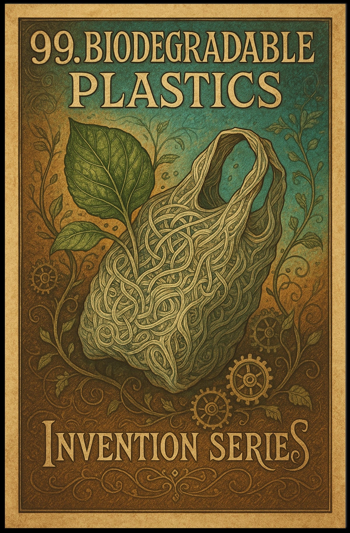 Biodegradable Plastics Invention Poster