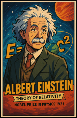 Albert Einstein Theory Of Relativity Poster