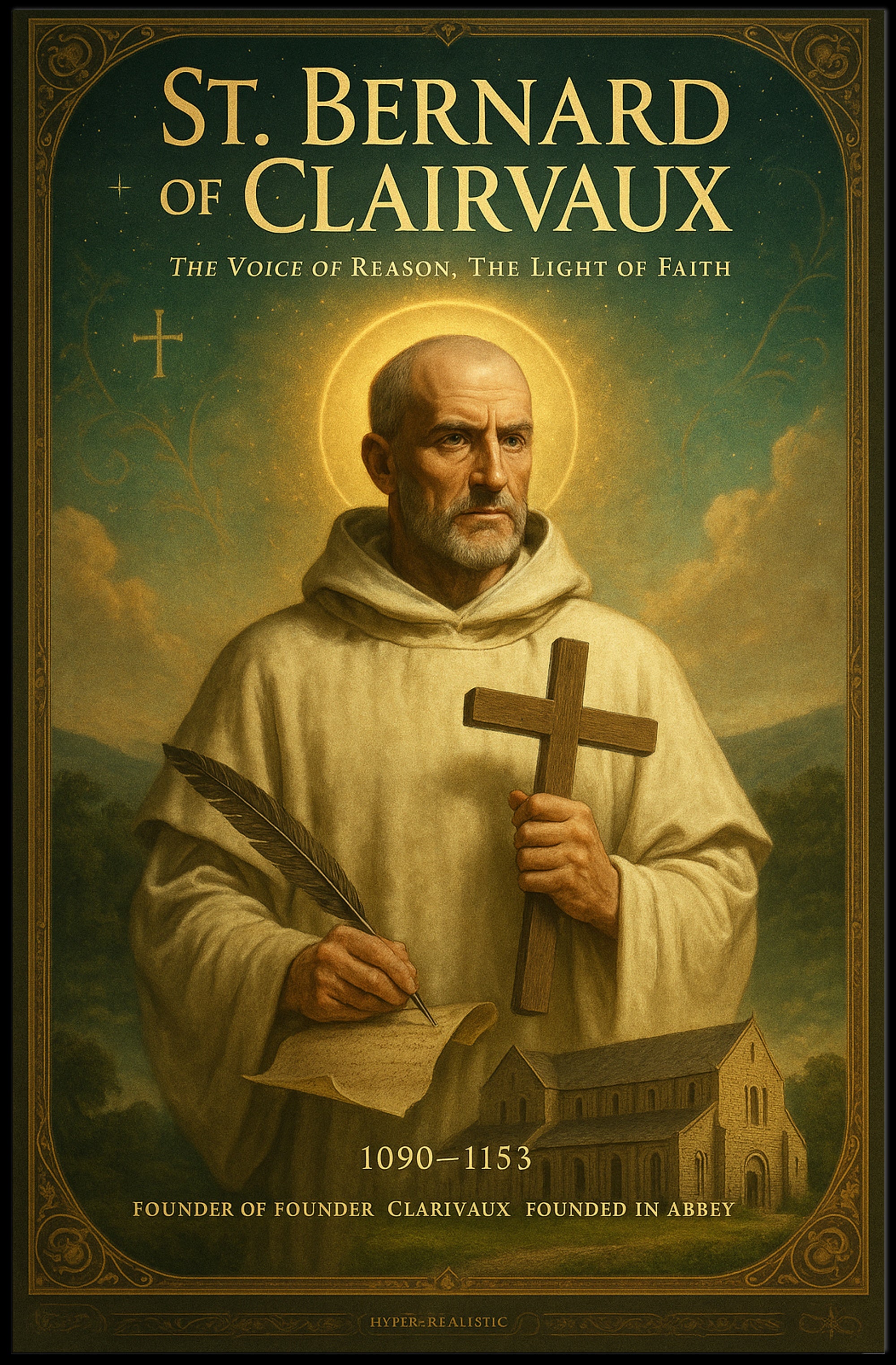 St. Bernard of Clairvaux Poster PosterGoat