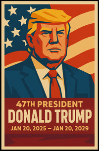 Trump Patriotic Vision Pop Art Poster