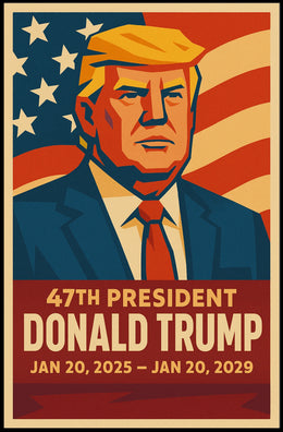 Trump Patriotic Vision Pop Art Poster