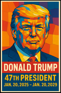 Donald Trump 47th President Poster