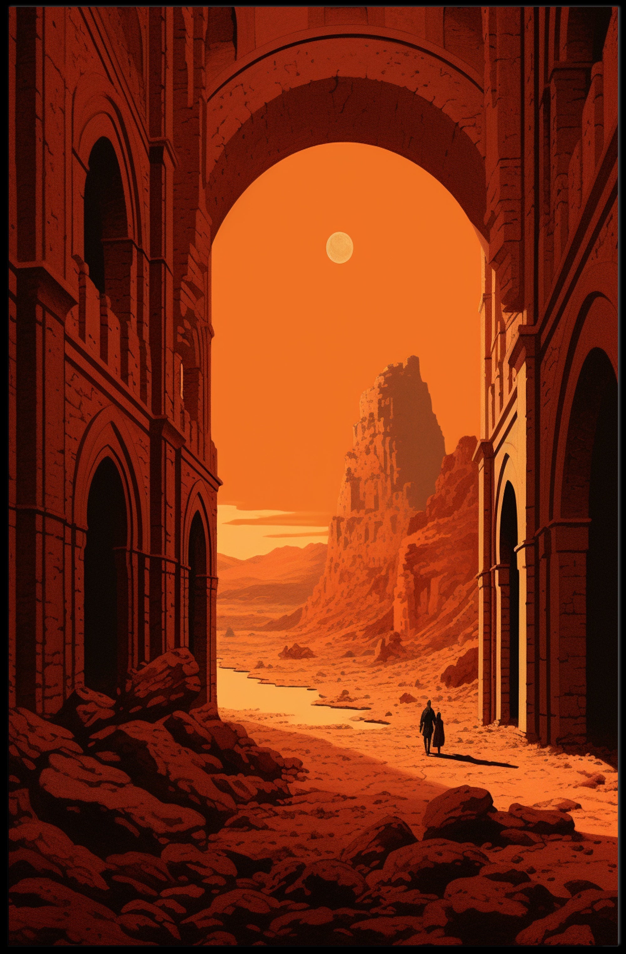 Journey Through The Arches Poster PosterGoat