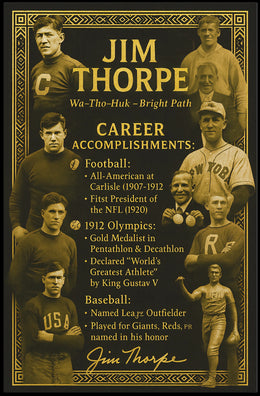 Celebrating Jim Thorpe A Sports Legend Poster