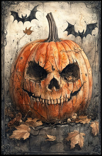 Haunted Pumpkin Poster