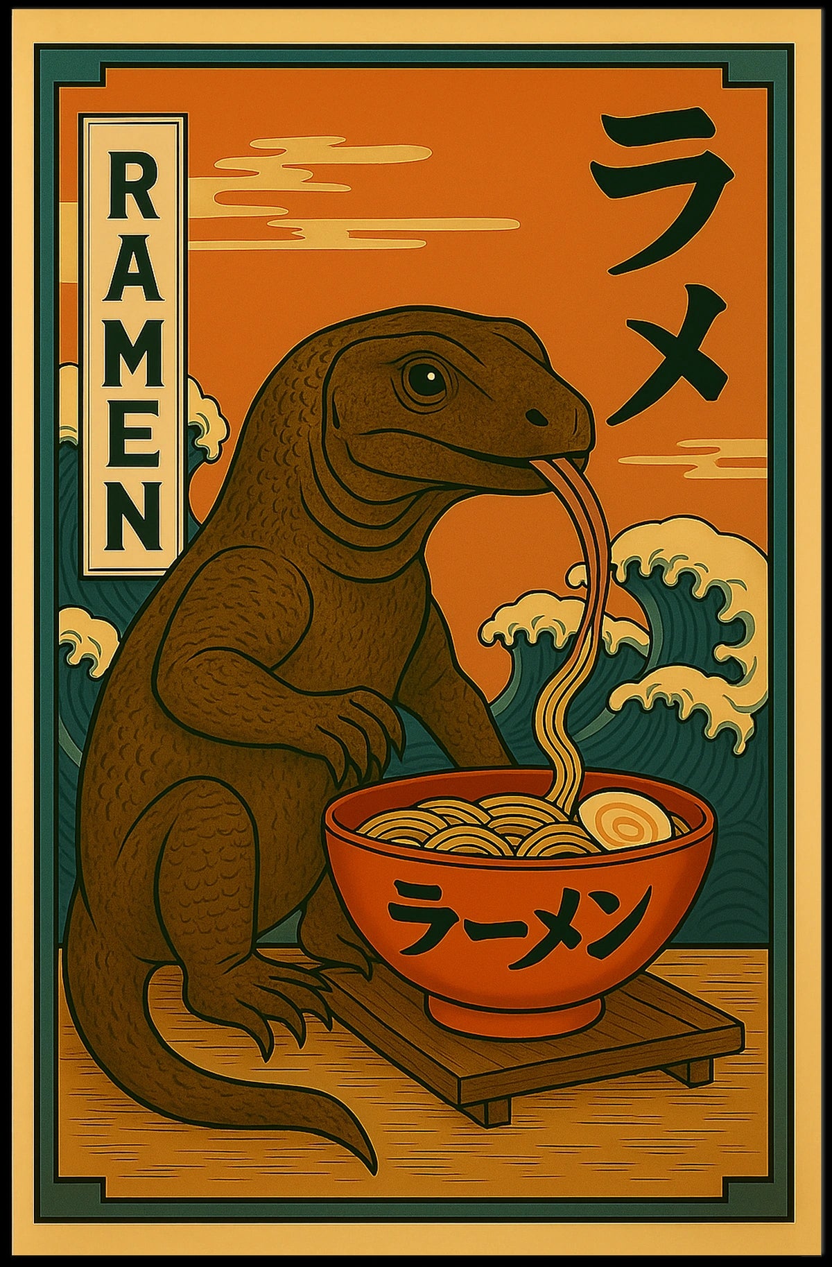 Ramen Reptile Delight Poster