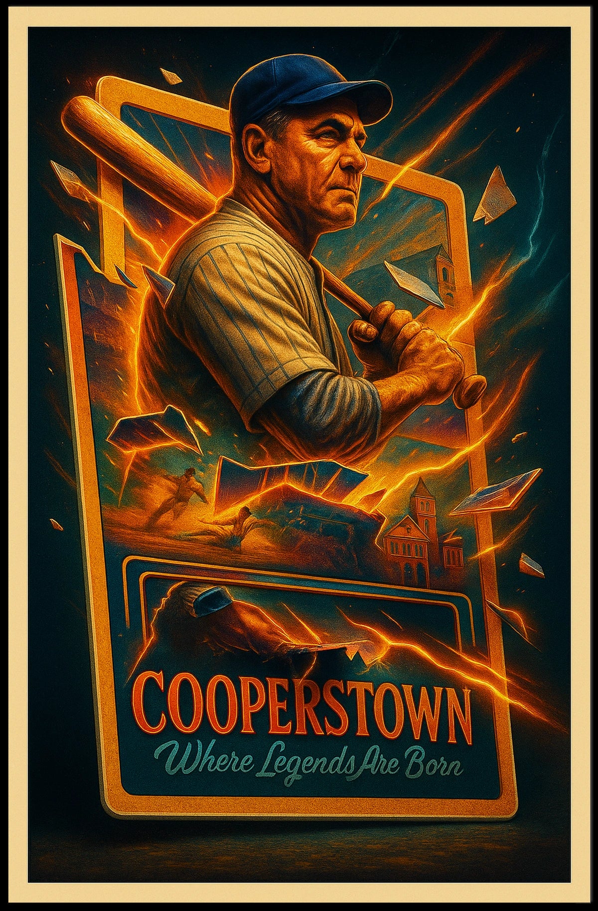 Cooperstown Where Legends Are Born Poster