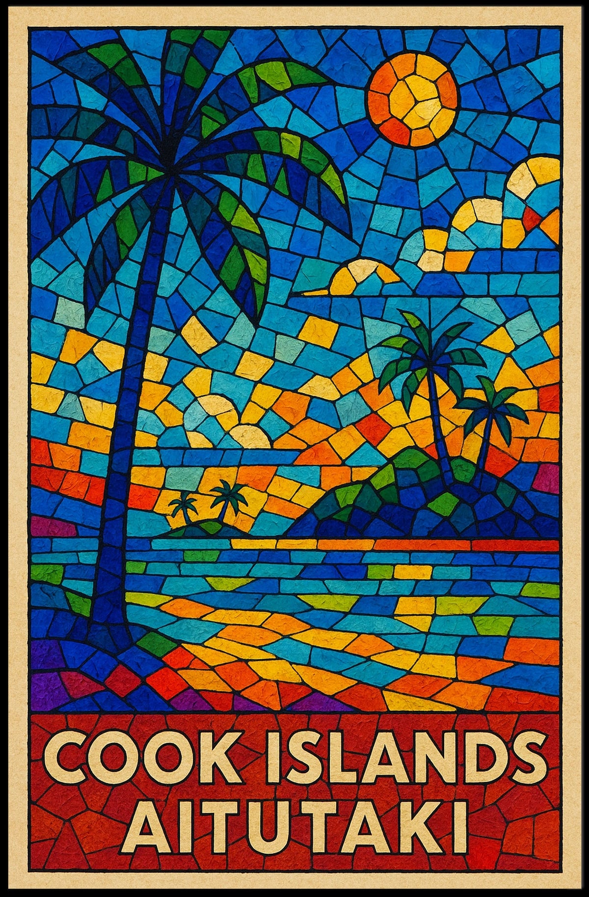 Cook Islands Aitutaki Paradise Poster