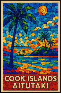 Cook Islands Aitutaki Paradise Poster