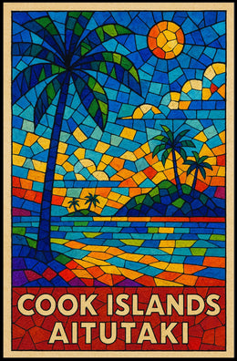 Cook Islands Aitutaki Paradise Poster