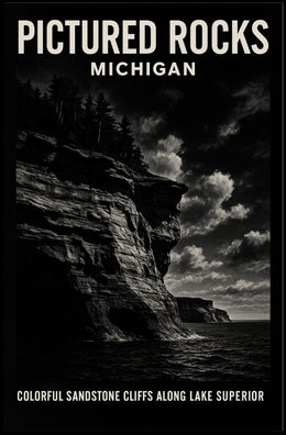 Pictured Rocks Of Michigan Poster