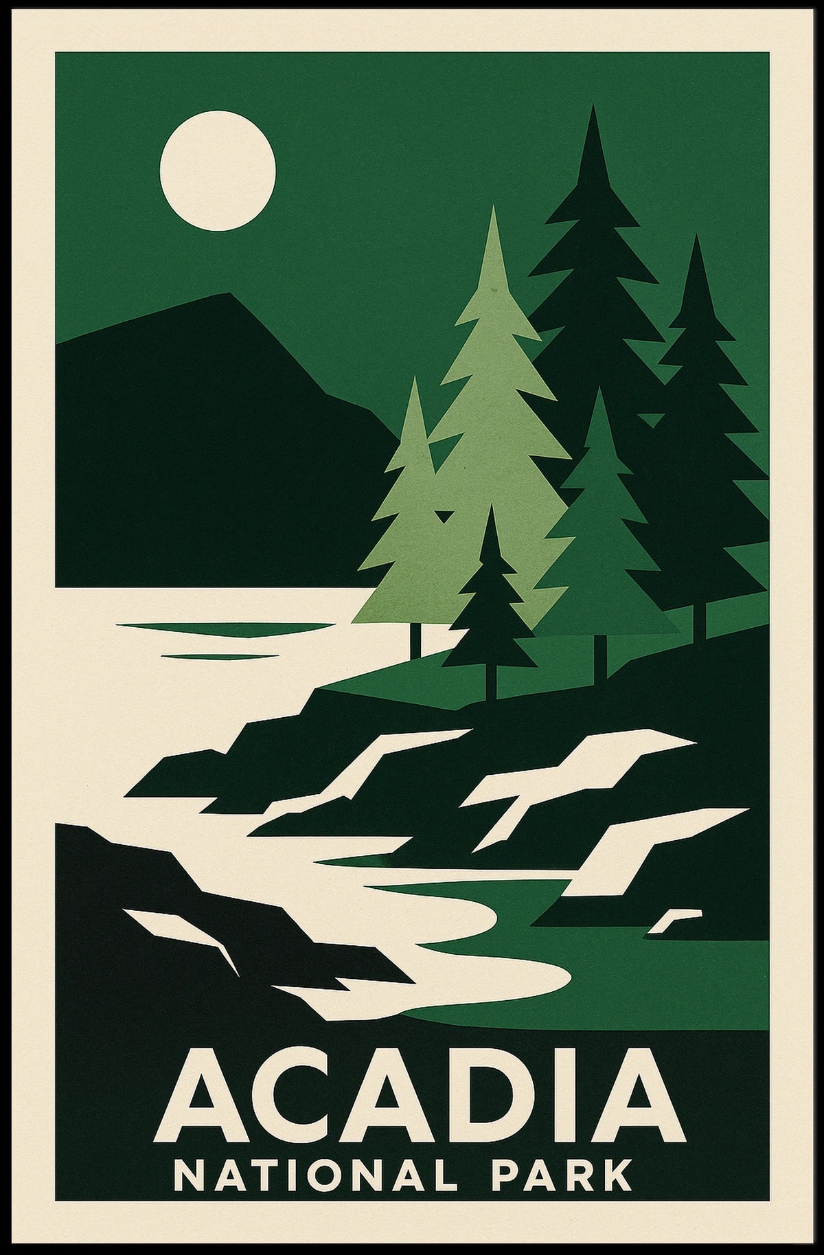 Acadia National Park Poster