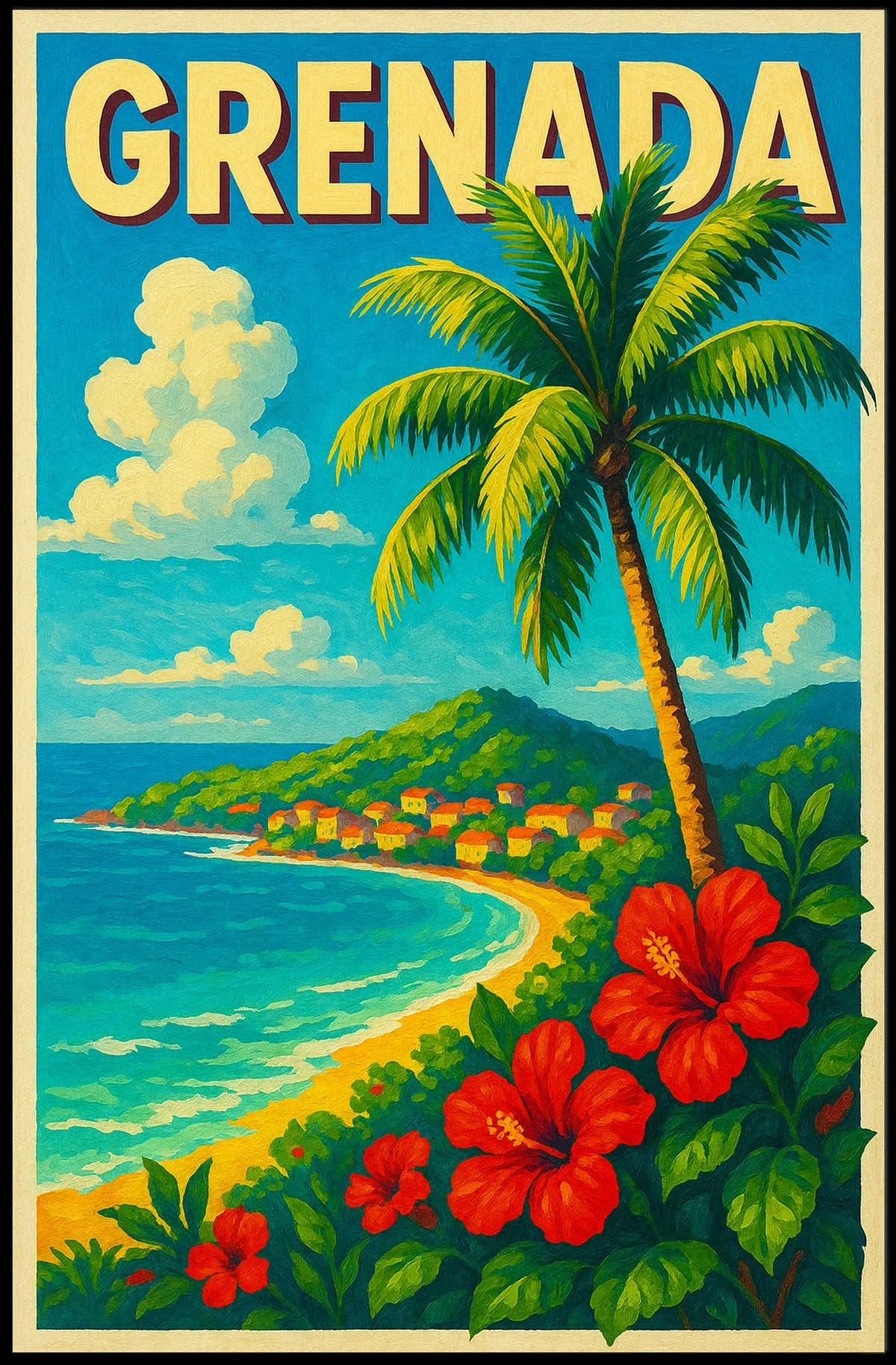 Grenada Tropical Paradise Poster