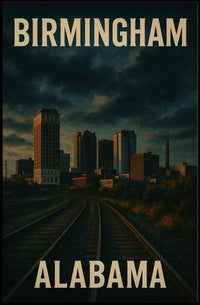 Birmingham Skyline Dream Minimalist Poster