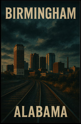 Birmingham Skyline Dream Minimalist Poster