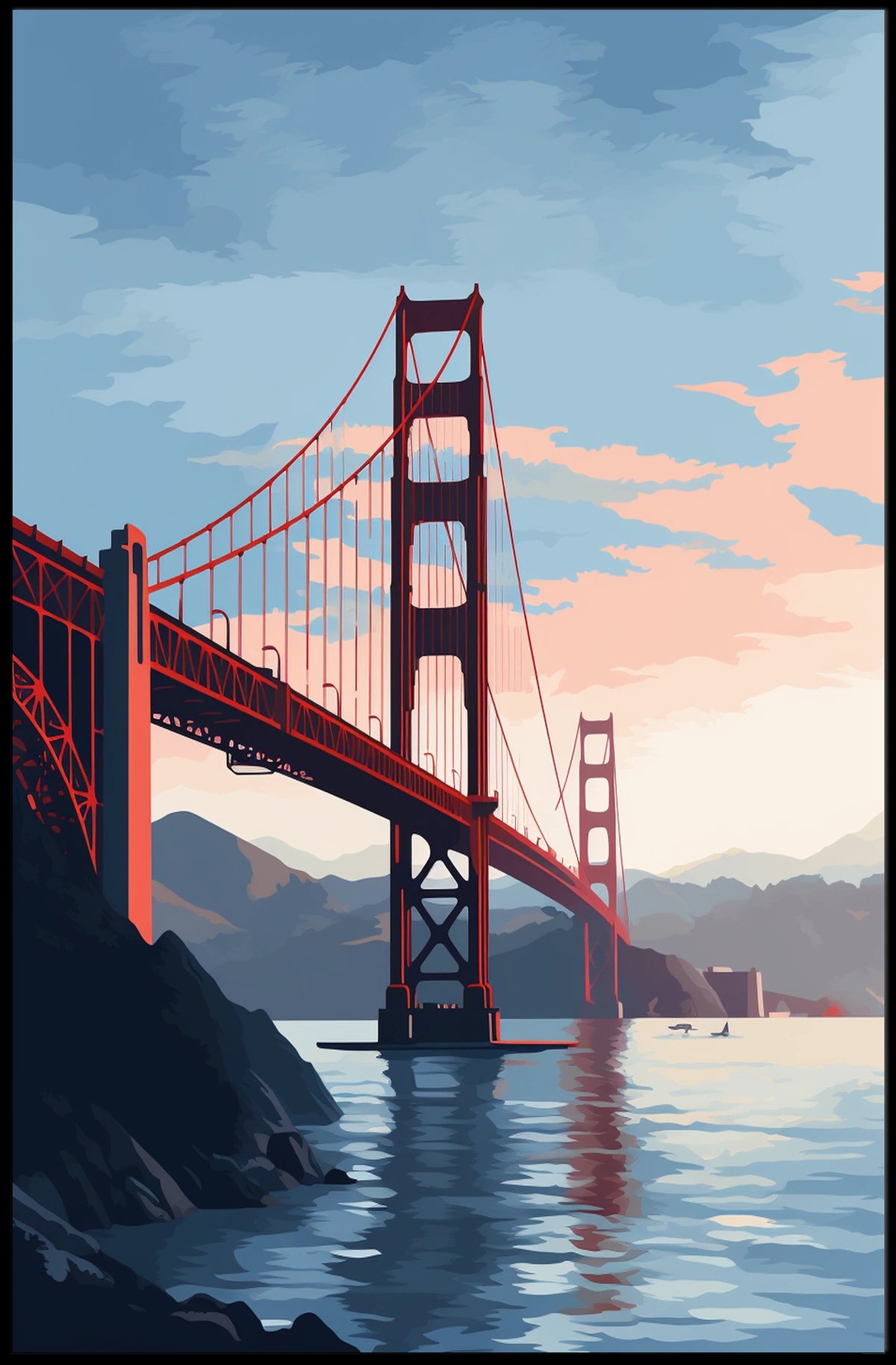 Golden Gate Bridge Timeless San Francisco Travel Poster