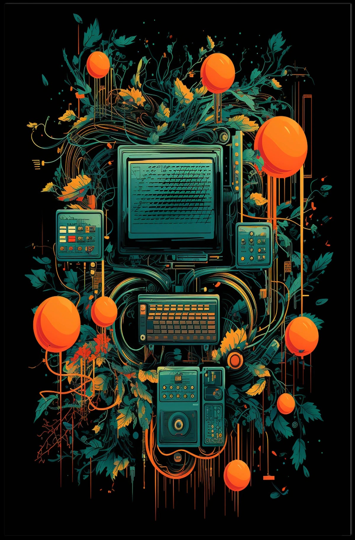 Digital Nature Fusion Poster