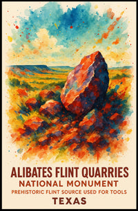 Alibates Flint Quarries National Poster