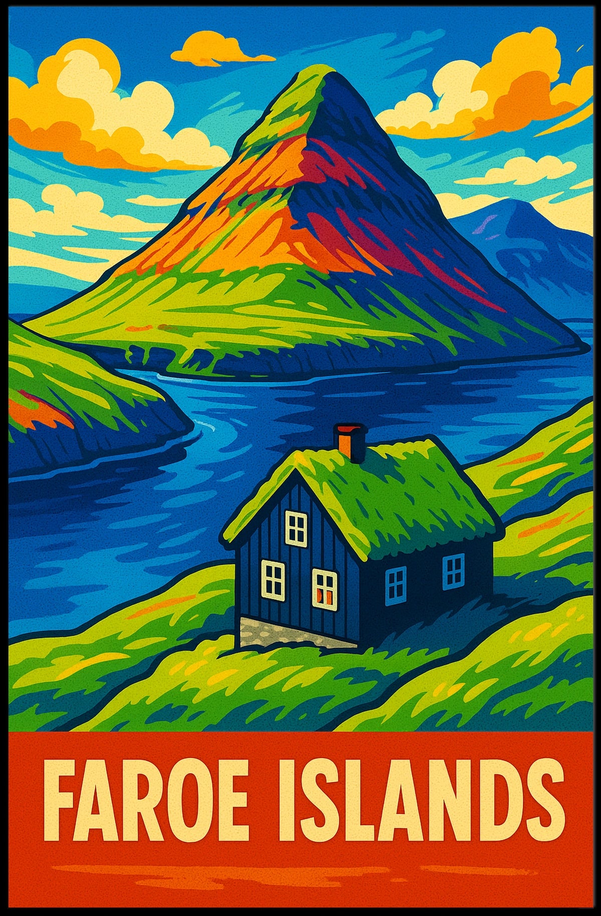 Faroe Islands Scenic Poster