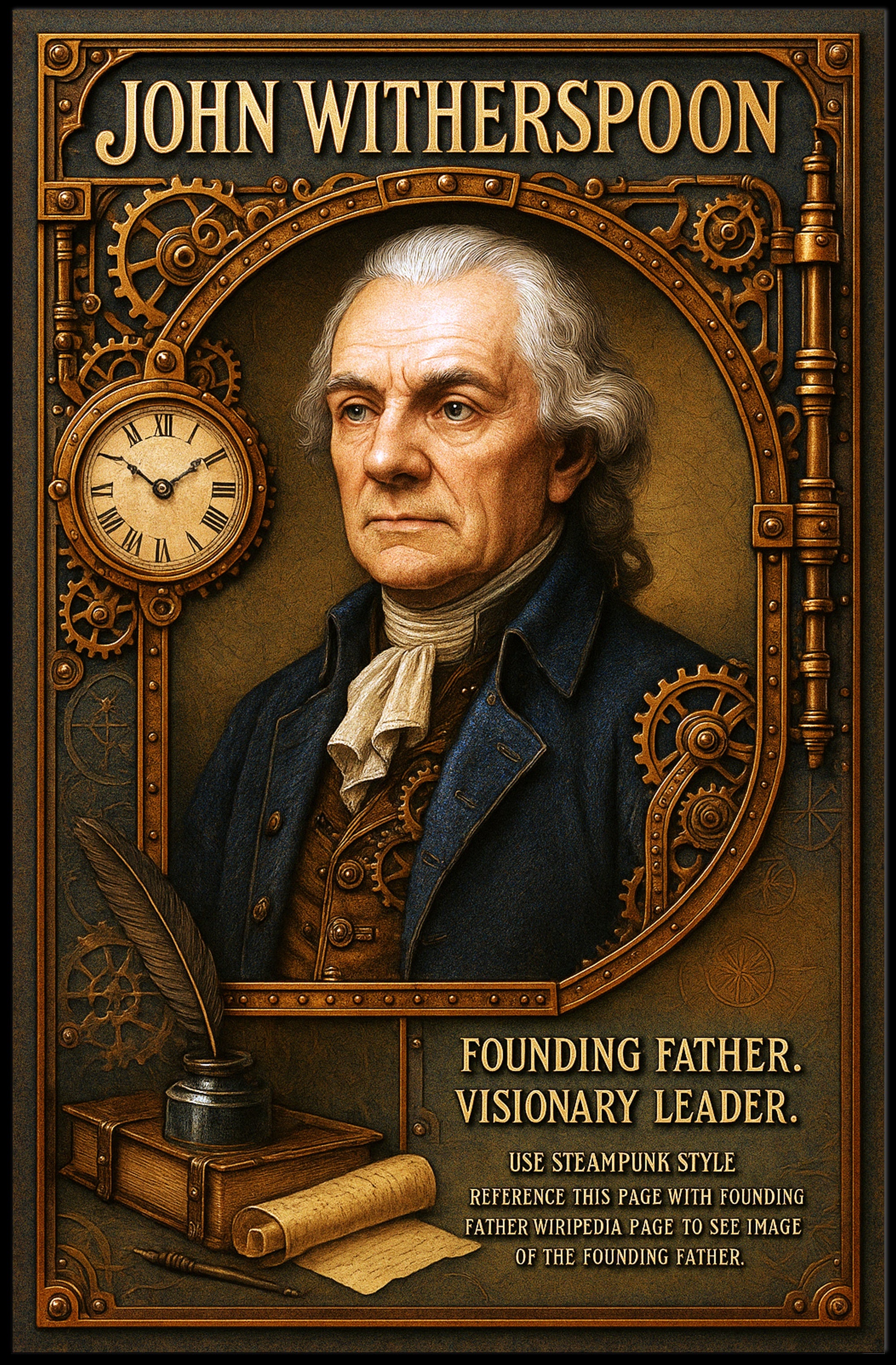 John Witherspoon Founding Father Poster PosterGoat