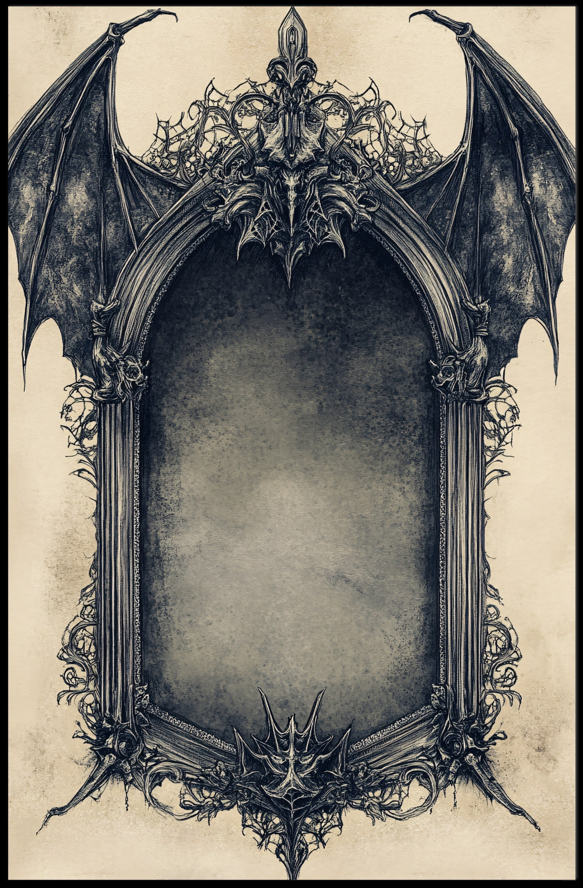 Gothic Frame Design Poster
