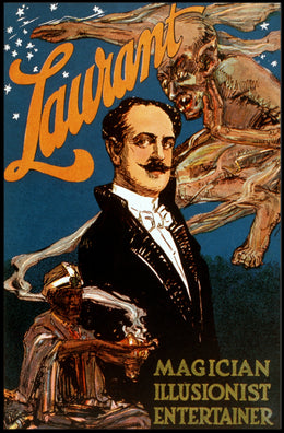 Vintage Magician Laurant Drama Poster - Historical or Cultural Poster