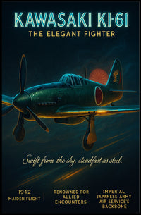 Kawasaki Ki-61 The Elegant Fighter Poster
