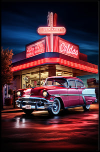 Classic Americana Neon Nights Poster