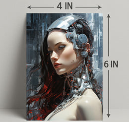 Cybernetic Elegance Poster PosterGoat