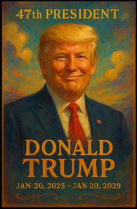 Donald Trump Visionary Painterly Hue Collector Poster