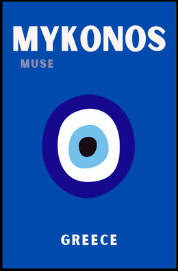 MYKONOS Muse Eye Icon Greece Travel Poster PosterGoat